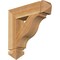 Ekena Millwork Funston Arts & Crafts Rough Sawn Bracket, Western Red Cedar, 4"W x 18"D x 18"H BKT04X18X18FST03RWR - alternate 1